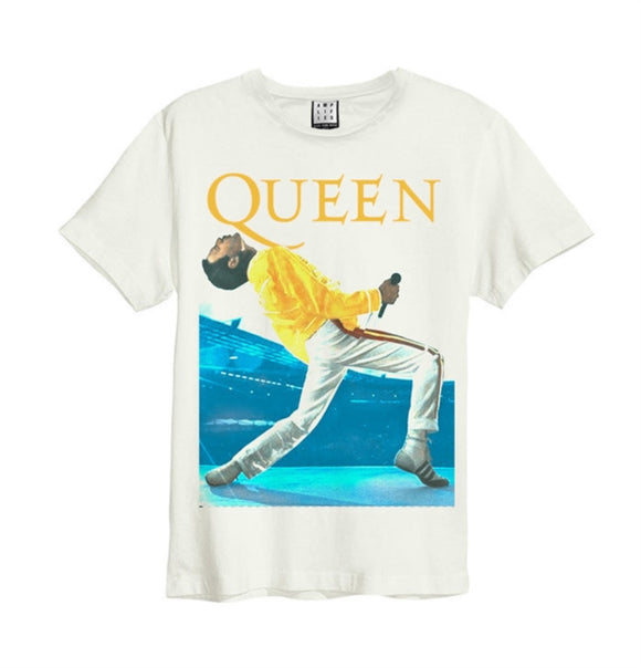 QUEEN - Freddie Triangle T-Shirt (White)