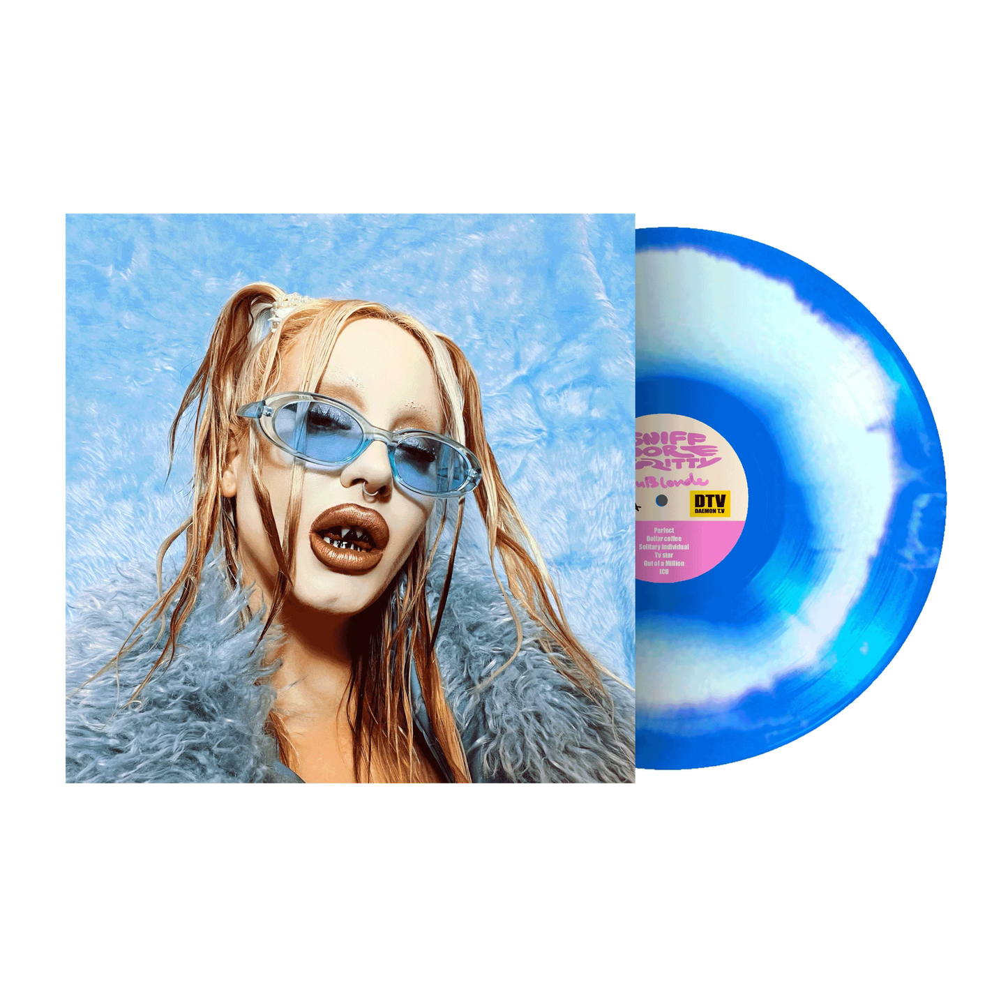 Du Blonde - SNIFF MORE GRITTY [blue and white coloured vinyl]