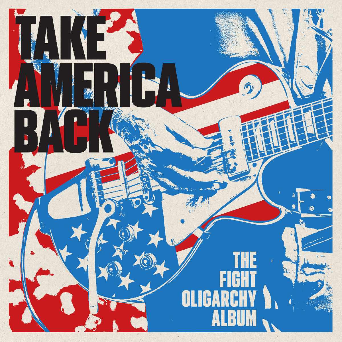 Various Artists - Take America Back: The Fight Oligarchy Album (TRANS RED/TRANS BLUE VINYL)