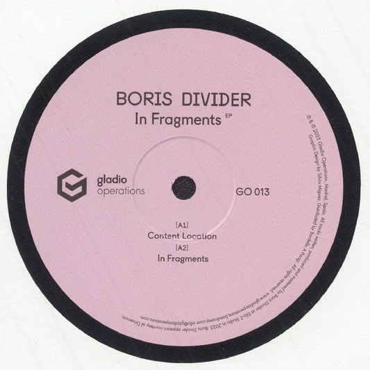 Boris DIVIDER - In Fragments EP