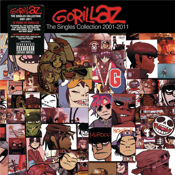 Gorillaz - Singles Collection 2001-2011 (8x7in/Box/Poster)