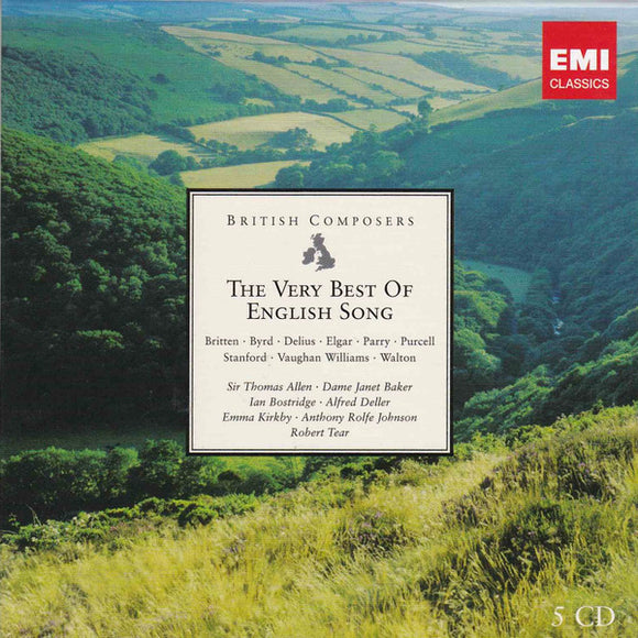 JANET BAKER / BARBIROLLI / EMMA KIRKBY - Purcell / Vaughan Williams / Britten: The Very Best Of English Song [5CD BOXSET]