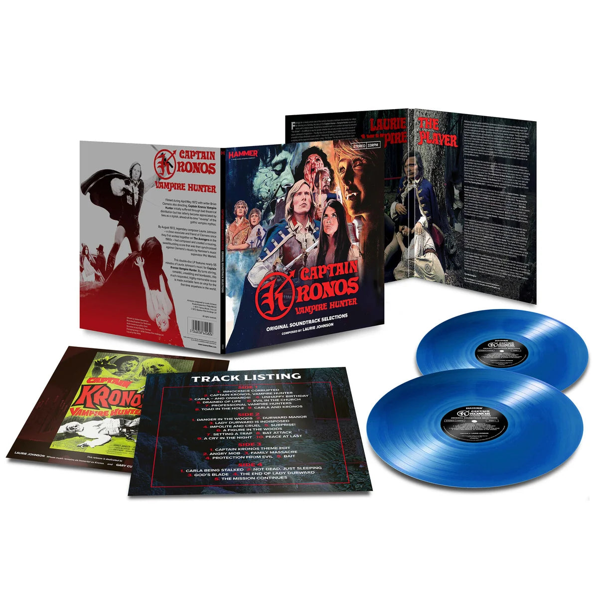 Laurie Johnson - Captain Kronos - Vampire Hunter - Original Soundtrack Selections [2LP Blue Vinyl]