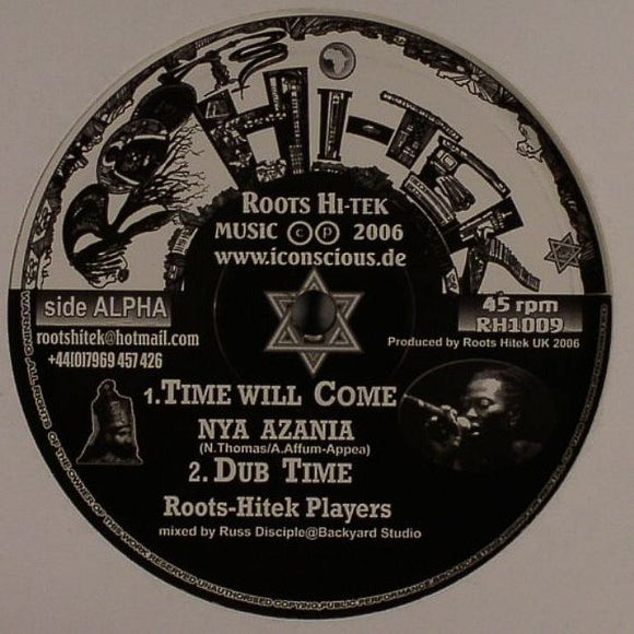 Nya Azania & Roots Hitek - Time Will Come / Simply Impossible 10”