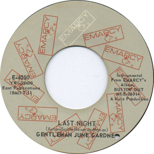 GENTLEMAN JUNE GARDNER - IT’S GONNA RAIN (one sided)