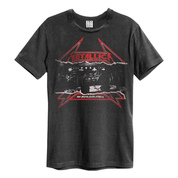 METALLICA - Young Metal Attack T-Shirt (Charcoal)