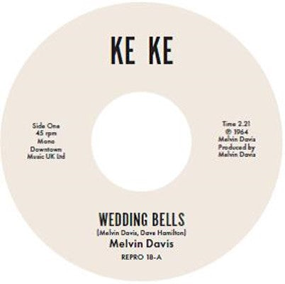 MELVIN DAVIS - WEDDING BELLS / IT'S NO NEWS [7