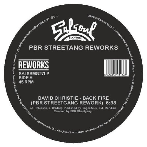 David Christie, The Destroyers - Back Fire / 'Lectric Love (PBR Streetgang Reworks)