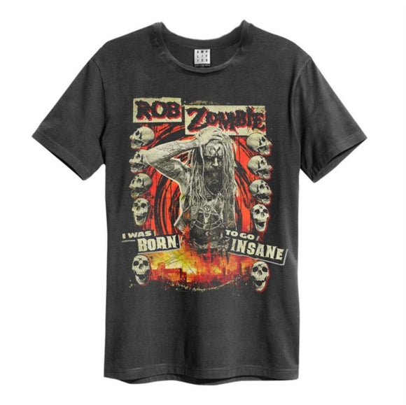 ROB ZOMBIE - Born Insane T-Shirt (Charcoal)