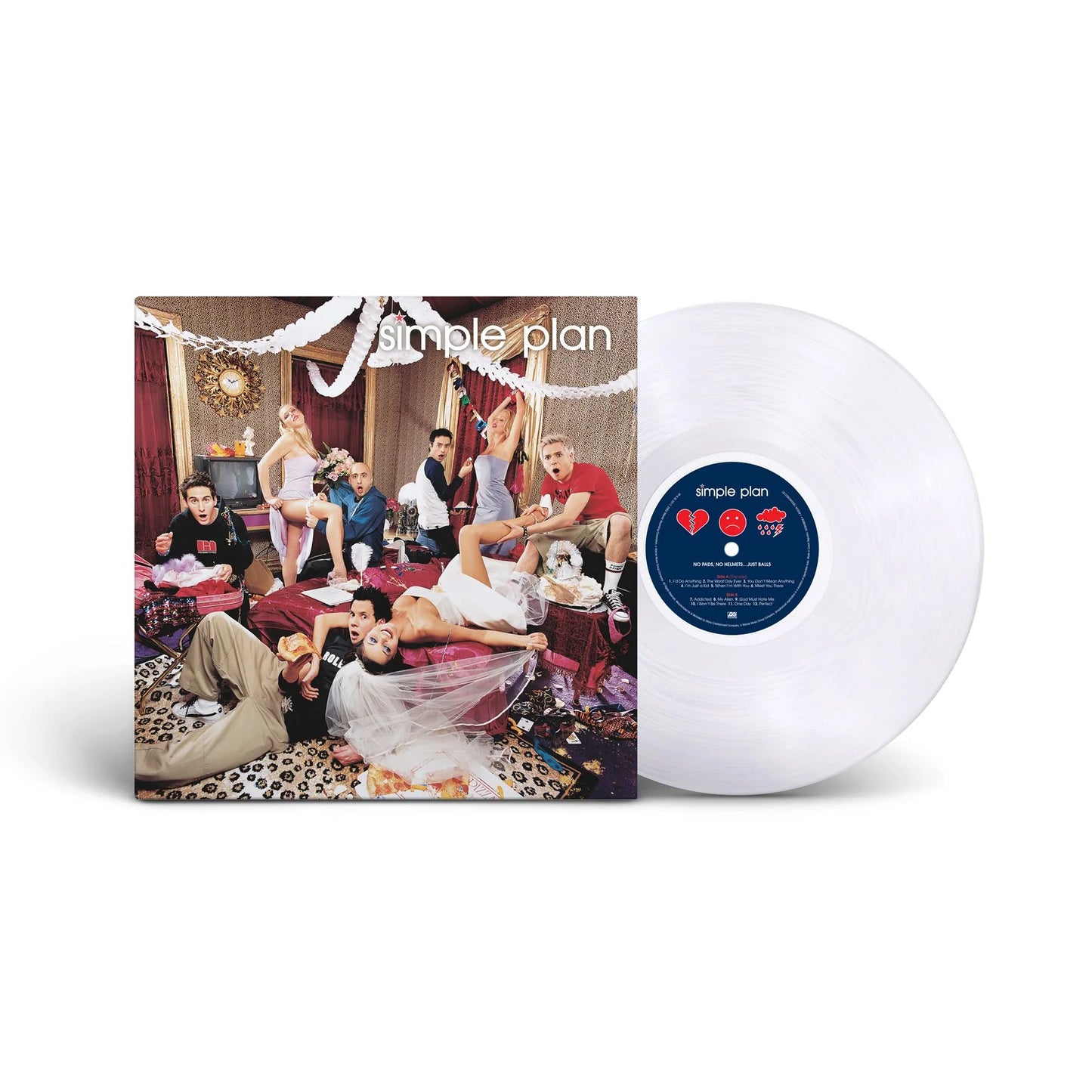 Simple Plan - No Pads, No Helmets...Just Balls [140g Coloured Vinyl Reissue (Crystal Clear Diamond)]