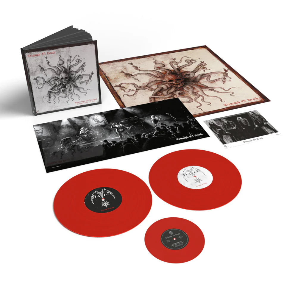 Triumph of Death - Resurrection of the Flesh [Deluxe 2LP red vinyl & 7” single bookpack 24pp]