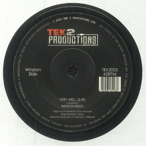 Winston Reedy - Very Well [7" Vinyl]