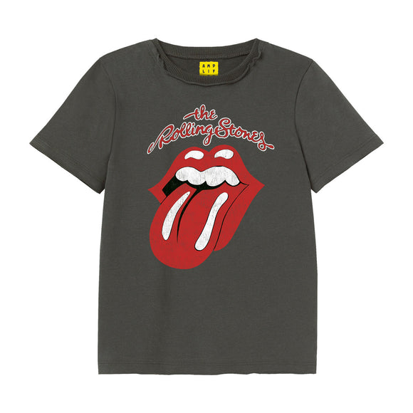 Rolling Stones - Vintage Tongue Kids Tee (Charcoal)