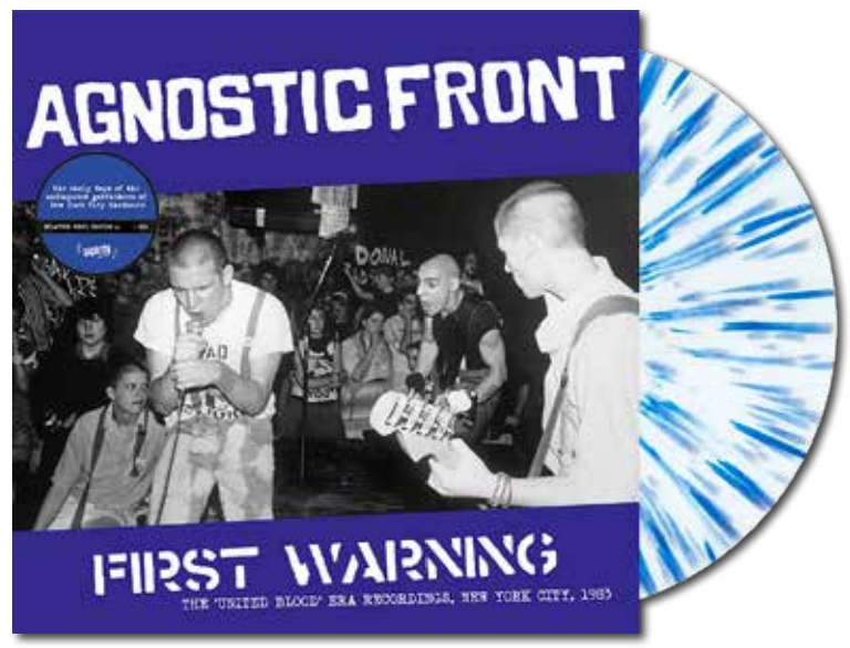 AGNOSTIC FRONT - The 'United Blood'-Era Recordings. New York City. 1983 (White/Blue Splatter Vinyl)