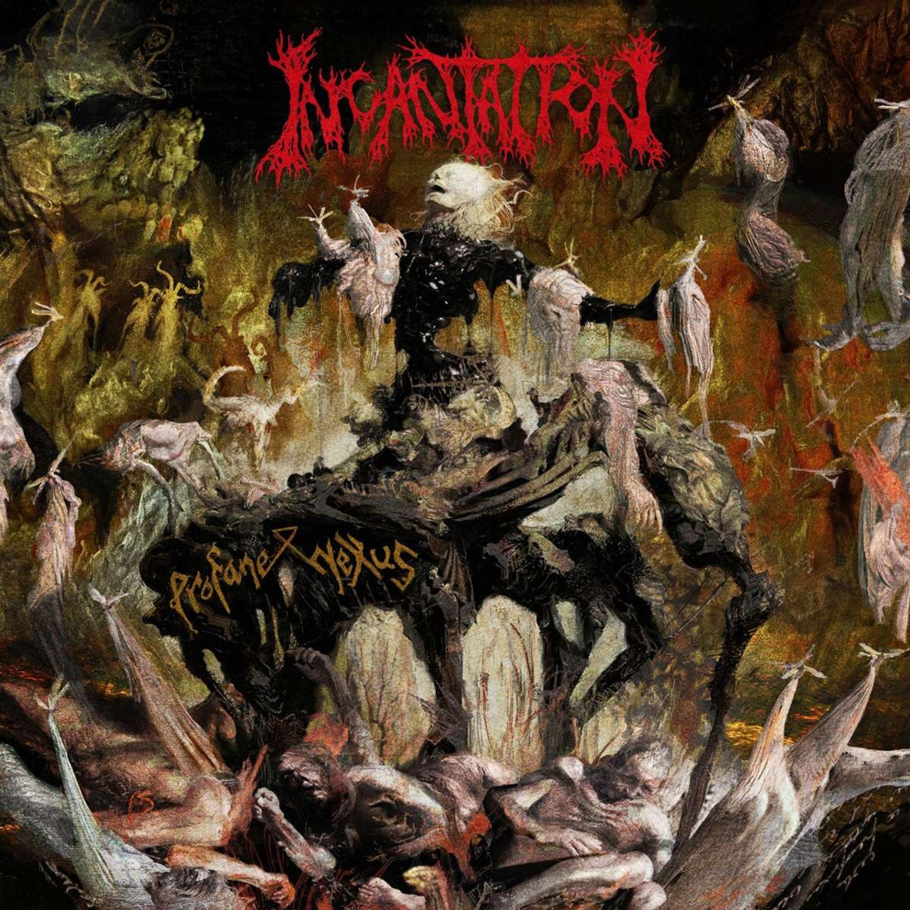 Incantation - Profane Nexus [Swamp Green with Red, White and Black Splatter]