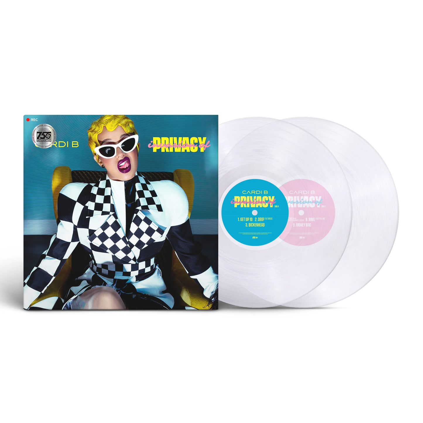 Cardi B - Invasion of Privacy [140g Clear Vinyl Album 2LP ATL 75]