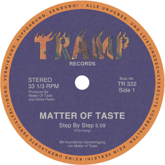 Matter of Taste - Step By Step [7" Vinyl]