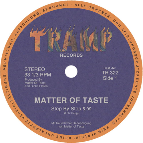 Matter of Taste - Step By Step [7" Vinyl]