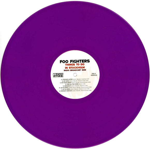 Foo Fighters - Things To Do In Stockholm - Radio Broadcast 1999 (Purple Vinyl)