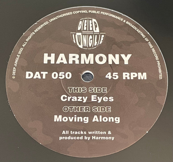 Harmony - Moving Along/Crazy Eyes EP