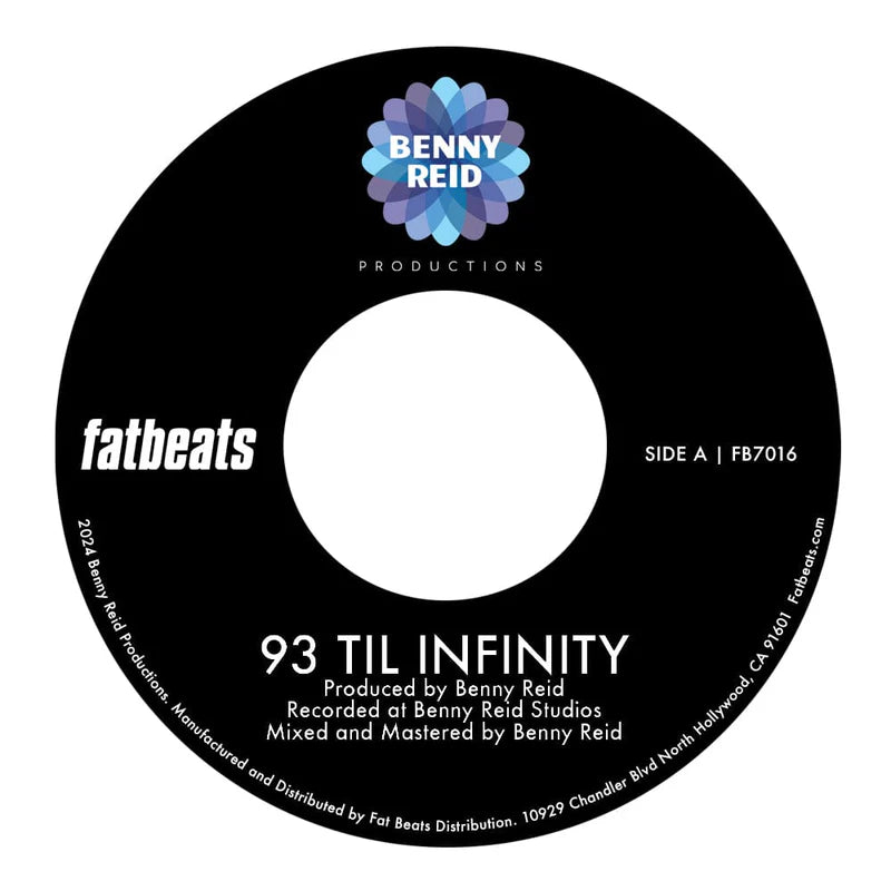 Benny Reid - 93 'Til Infinity b/w Day One [7" Single]