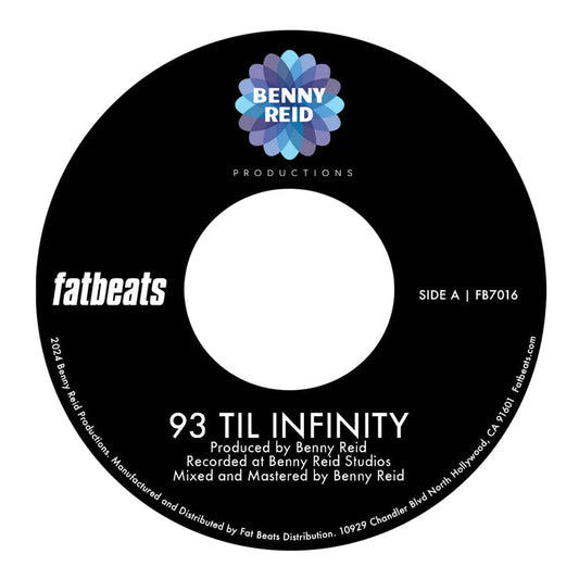 Benny Reid - 93 'Til Infinity b/w Day One [7" Single]