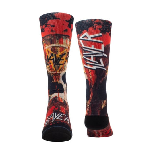 SLAYER - Slayer Skull Socks (One Size) - Dye Sublimation