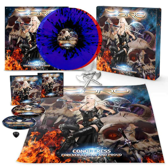 Doro - Conqueress - Forever Strong and Proud (Box Set | 2LP in gatefold with 2 inserts Including 5 bonus tracks + 2CD Digibook with 36p booklet + Pendant + Poster + Pick)