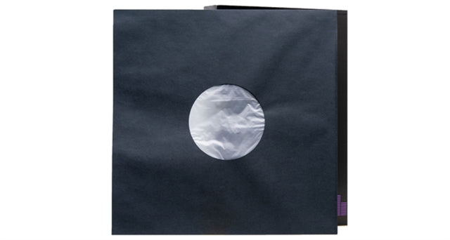 50 BLACK LP - 12 Inch Inner Sleeves Audiophile DeLuxe Poly-Lined double center hole