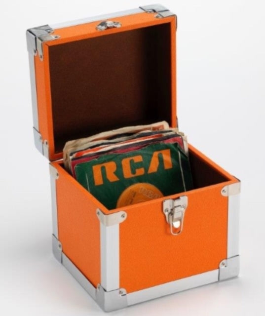 ORANGE - 7 Inch 50 Record Storage Carry Case