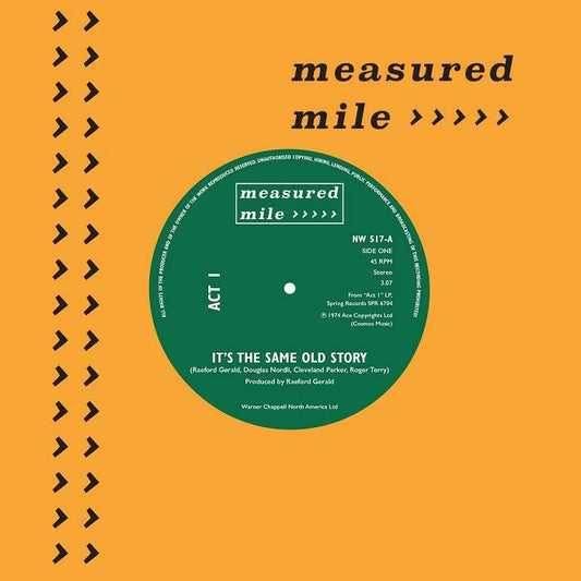 ACT 1 / IVANO FOSSATI - IT’S THE SAME OLD STORY / NIGHT OF THE WOLF (TEMA DEL LUPO) [7" Vinyl]