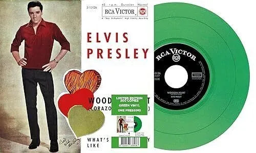 ELVIS PRESLEY - EP ETRANGER NO. 10 - WOODEN HEART (SPAIN) (GREEN VINYL)