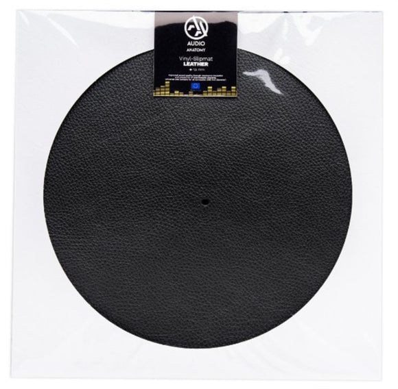 Slipmat Leather Black Diameter 295 Mm Thickness 1 5 Mm Audio Anatomy