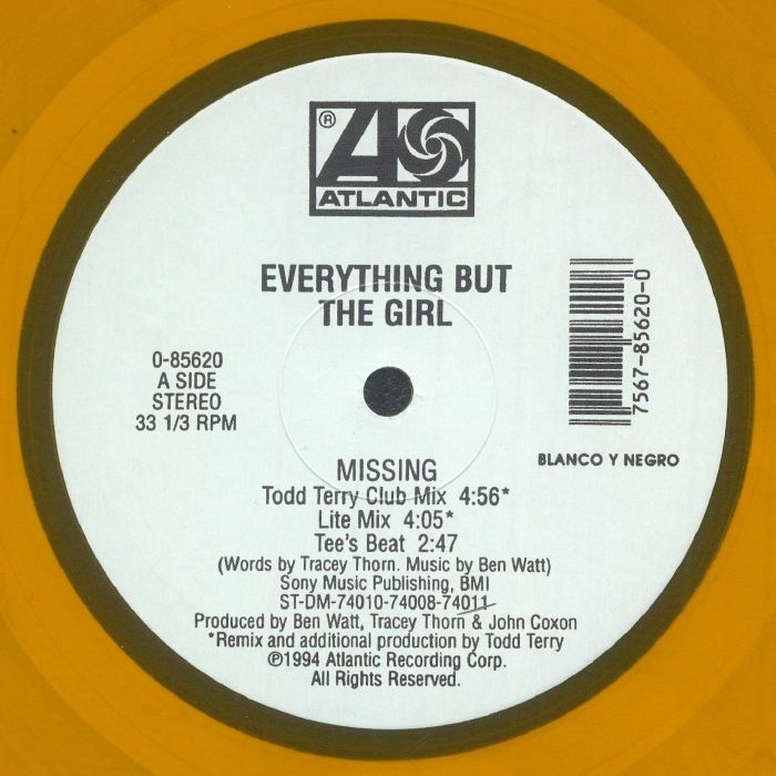 EVERYTHING BUT THE GIRL - Missing [translucent yellow vinyl 12"]