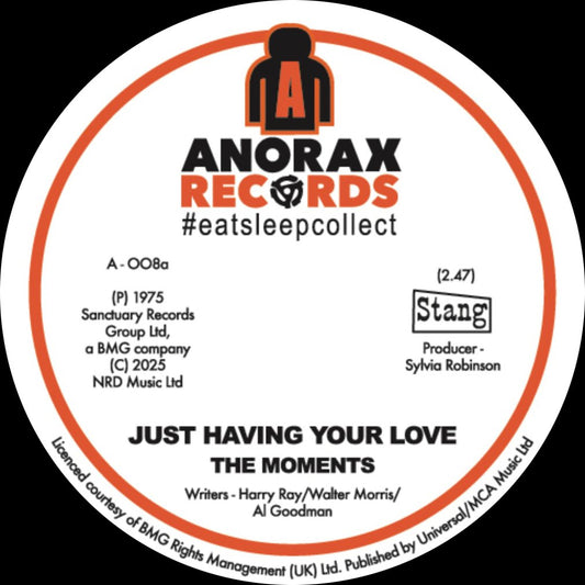 The Moments / The Rimshots - Just Having Your Love / Do What You Feel Pt. 1 [7" Vinyl]