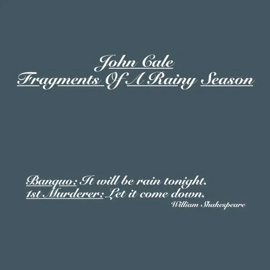 John CALE - Fragments Of A Rainy Season [2LP]