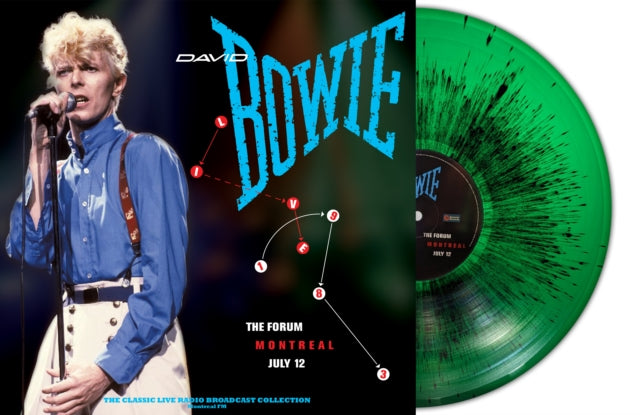 DAVID BOWIE - Live At The Forum Montreal 1983 (Green/Black Splatter Vinyl)