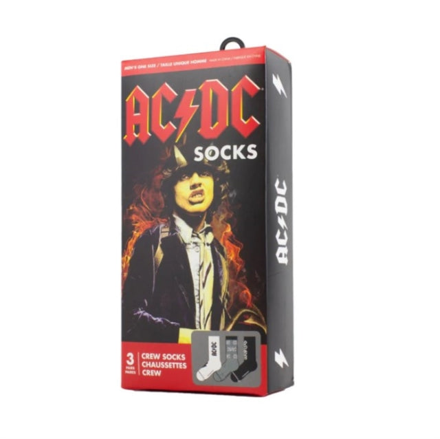 AC/DC - AC/DC Socks in 3 Pack in Gift Box (One Size)