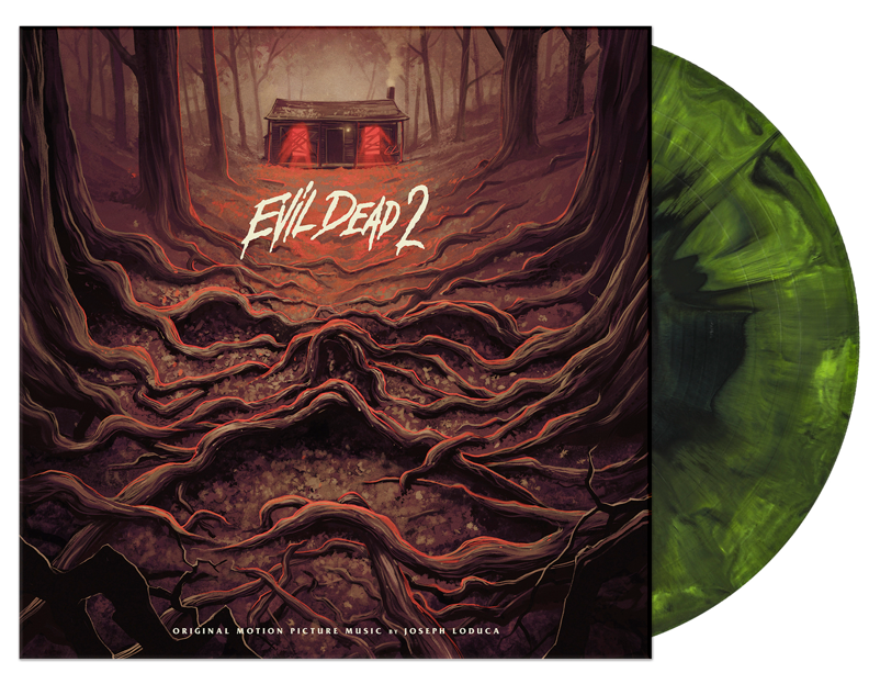 Original Soundtrack / Evil Dead 2 (1LP Green and Black Hand Pour)
