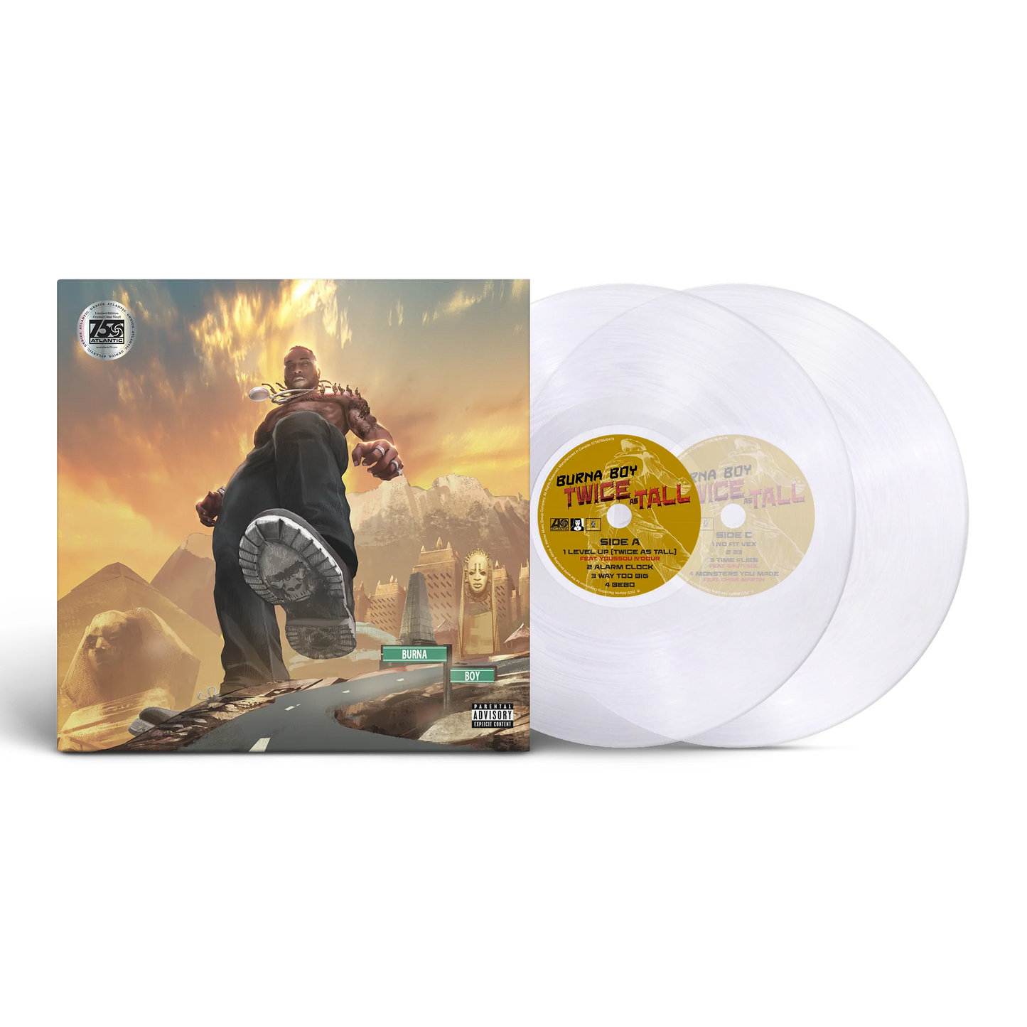Burna Boy - Twice As Tall (ATL 75 Crystal Clear 2LP 140g Vinyl)