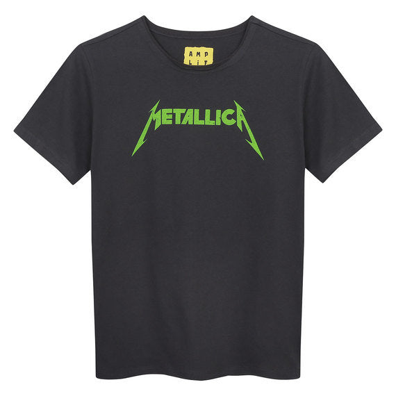 Metallica - Neon Kids Tee (Charcoal)