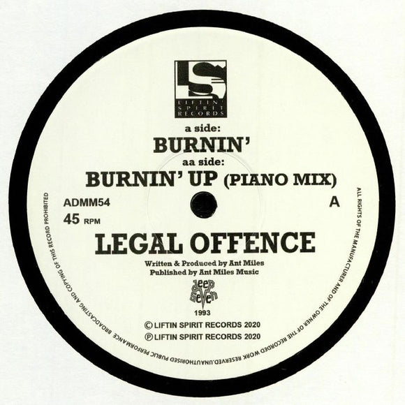 LEGAL OFFENCE - Burnin' (reissue)