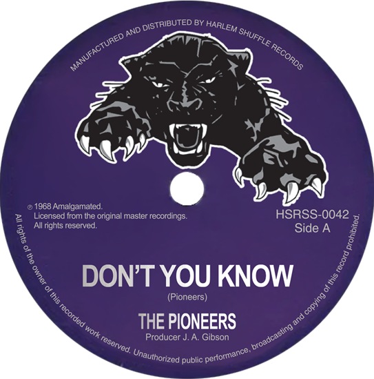 The Pioneers - Don’t You Know / Me Naw Go Believe (7”)