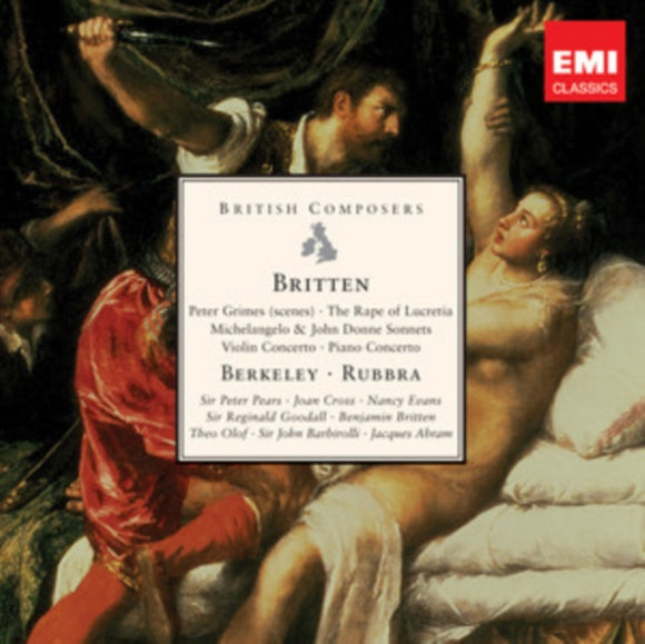 PEARS / BARBIROLLI / ROYAL OPERA HOUSE COVENT GARDEN - Britten: Operas (The Rape Of Lucretia / Peter Grimes) & Concertos - British Composers [5CD BOXSET]
