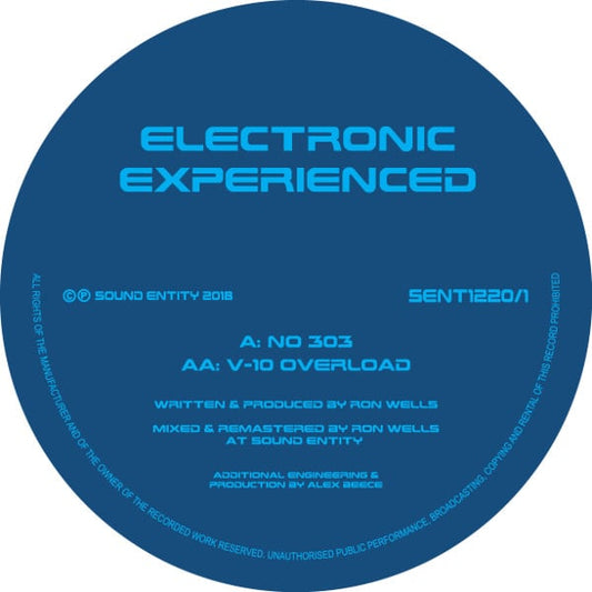 Electronic Experienced (Ron Wells) - 2 X 12" Vinyl EP (V-10 Overload / No. 303 / IQ)