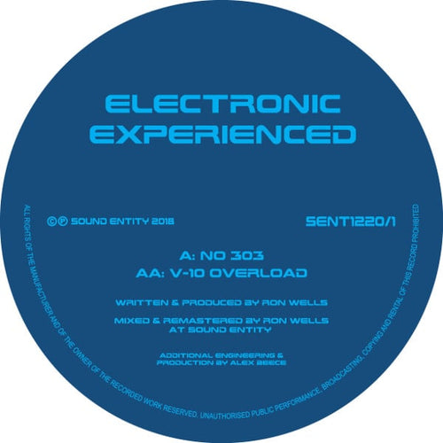 Electronic Experienced (Ron Wells) - 2 X 12" Vinyl EP (V-10 Overload / No. 303 / IQ)