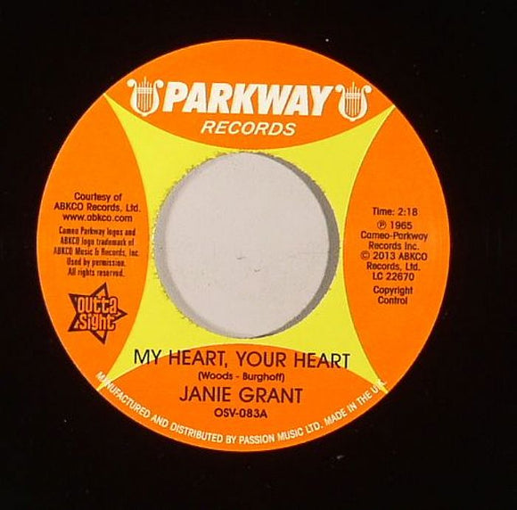 Janie GRANT / EVIE SANDS - My Heart Your Heart [7