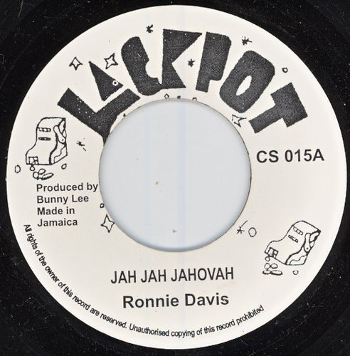 RONNIE DAVIS - Jah Jah Jahovah [7" Vinyl]