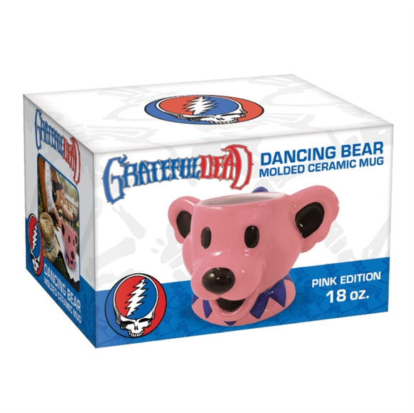 Grateful Dead - Grateful Dead Dancing Bear Molded Head Ceramic Mug 500ml (pink)