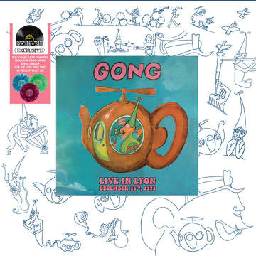 GONG - Live In Lyon December 14th, 1972 [3LP Lava Lamp Effect Clear Blue, Green & Purple Vinyl] (RSD 2023)